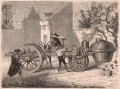 Gravure : Fardier de Cugnot