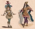 Gravure : Le Roi Soleil en costume