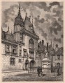 Gravure : Le palais de Jacques Coeur à Bourges