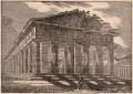 Gravure : Le Temple de Neptune à Paestum