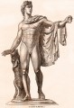 Gravure : L'Apollon du Belvédère