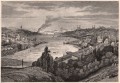 Gravure : Constantinople et la Corne d'Or au XIXème siècle