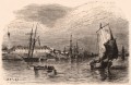 Gravure : Le port de Lorient
