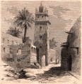 Gravure : Mosquée à Biskra