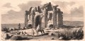Gravure : Arc de triomphe de Trajan à Timgad
