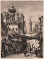 Gravure : Egypte, vieux quartier du Caire