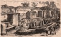 Gravure : Fouilles archéologiques à Rome